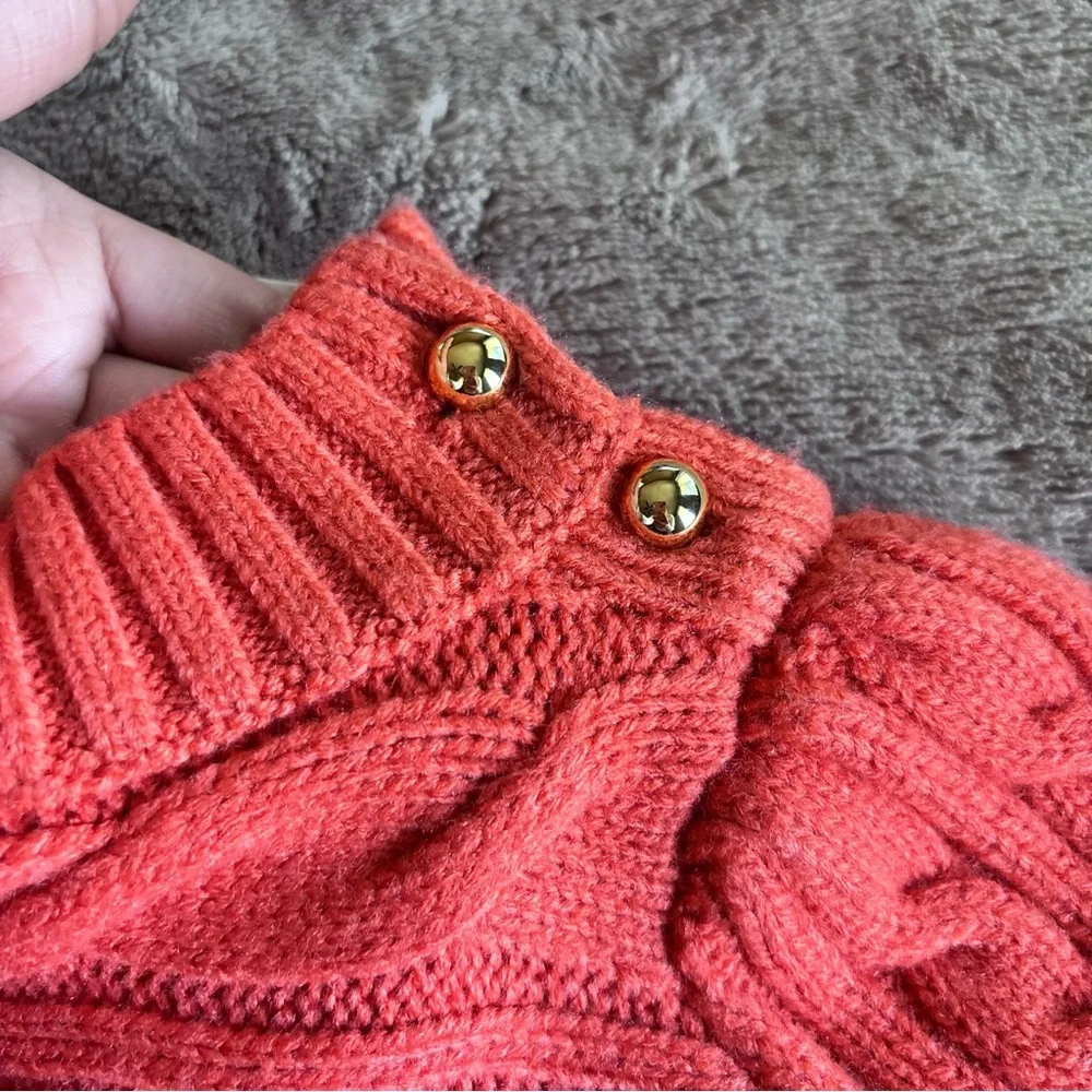 Janie and Jack  Cable Knit Turtleneck 
Girl size 6/12 Months - Picture 8 of 9